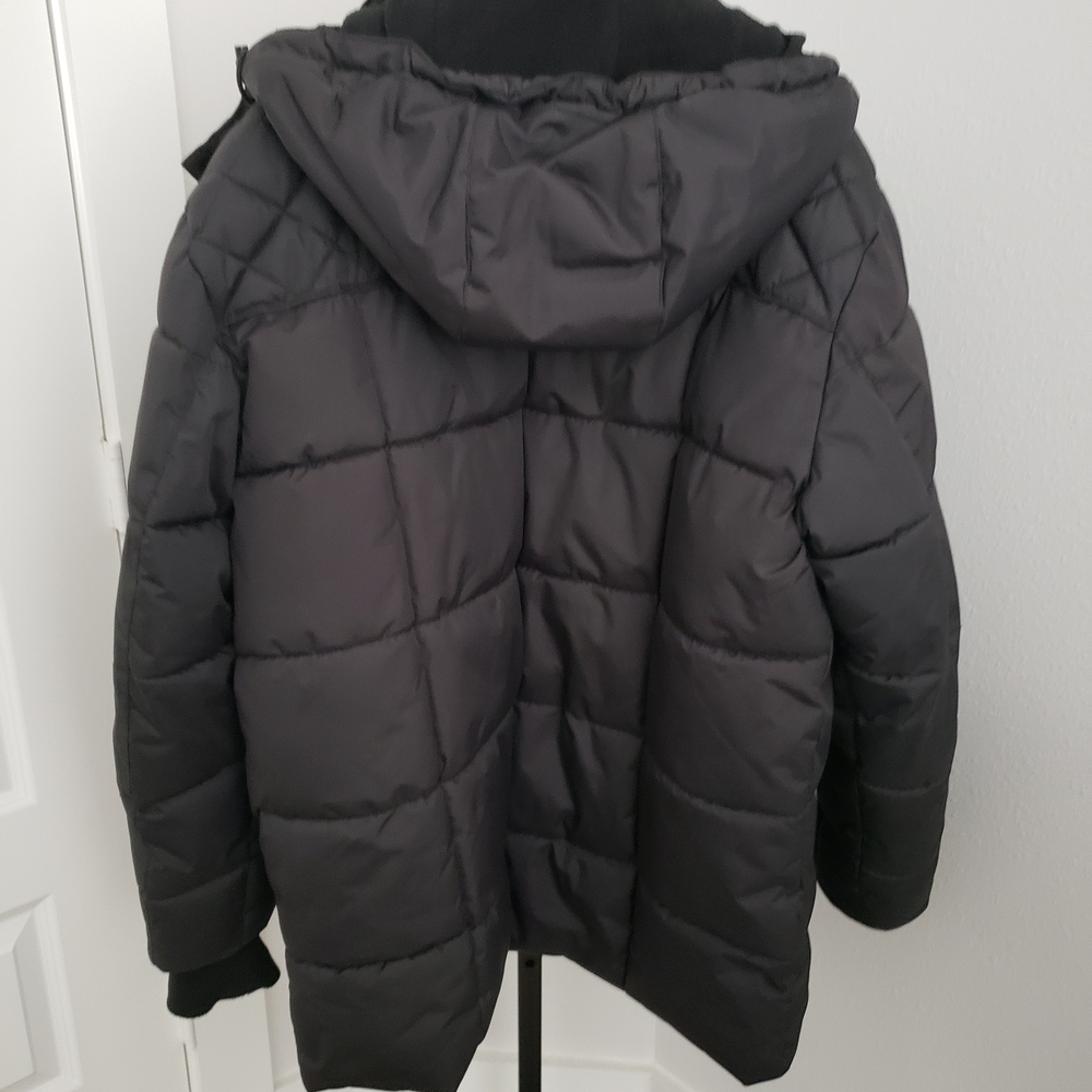 (EUC) Ben Sherman Black Puffer Quilted Jacket with Hood (Boys XL or Men's Small) - Picture 12 of 14